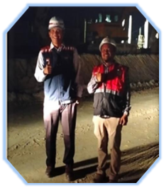 PT.PETRONESIA BENIMEL GROUP HK PROYEK PEMBANGUNAN REST AREA STA 46B TOL PEKANBARU-DUMAI ( TAHUN 2023-2024 ) PROSES TEST PROPOLING BASE A DARI PT.HKI DAN HKJT